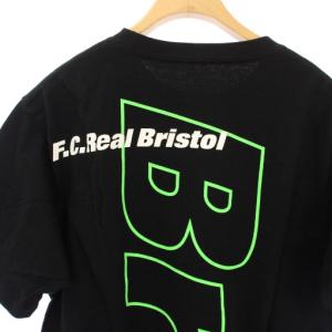 F.C.Real Bristol 19AW BIG LOGO SUPPORTER Tシャツ カットソー 半袖 M 黒 FCRB-192063