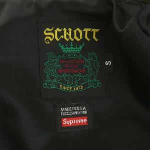 Schott ×SUPREME レザージャケット S ブラック J63S9