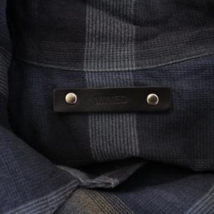 MINEDENIM カジュアルシャツ 長袖 オープンカラー チェック柄 1 紺 ネイビー /BB