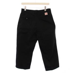SAINTMICHAEL 23SS WIDE PANTS ワイドパンツ スラックス ジップフライ ロゴ ワンポイント S 黒 ブラック