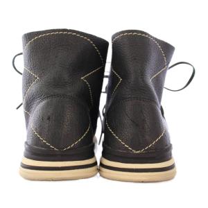 visvim HURON MOC HI-FOLK ハイカットスニーカー 9 ブラック 0117202002006