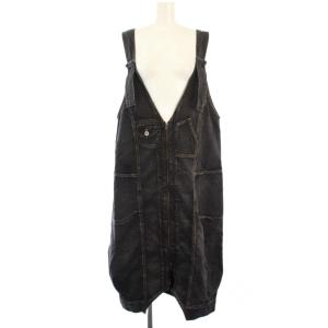 キューブキューブ Cube-Cube ジャンパースカート ひざ丈 40 黒 10223025 /TK