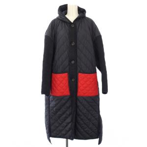 フーデッドキルティングコート 中綿コート アウター 38 紺 470CA830-6310 /TK