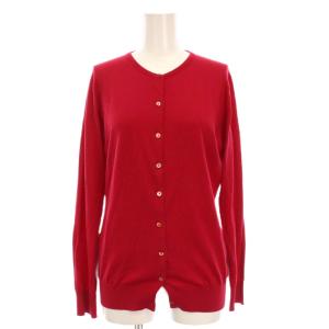 カーディガン ニット 長袖 L 赤 レッド /YM