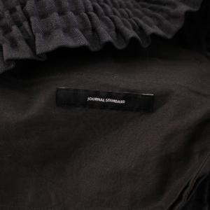 JOURNAL STANDARD 23AW ウールライクストレッチパンツ スラックス イージー タック ウエストゴム ワンカラー 38 グレー