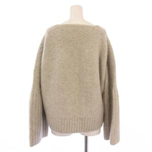 CYCLAS ニット セーター カシミヤ シルク混 Vネック 長袖 ワイドスリーブ S グレー 1-02-01-2065