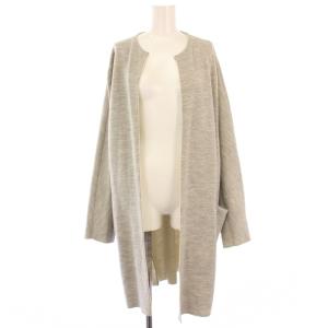 ロングカーディガン 長袖 XS グレー 1-02-02-2036 /TK