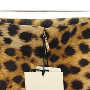MADISONBLUE スカート ロング タイト アニマル柄 ヒョウ柄 レオパード柄 絹 シルク タグ付き 01 S ベージュ