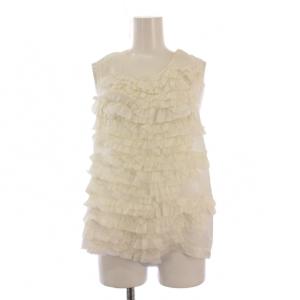 AD2014 ベスト プルオーバー フリル S 白 GO-V009 /BM