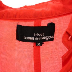 Tao AD2001 ステンカラージャケット アウター ショート丈 薄手 ワンカラー M 赤 レッド /BB