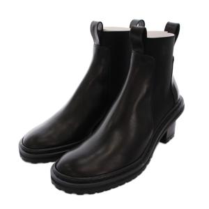 SIDE GOA BOOTS サイドゴアブーツ ショート 37 黒 PP20-OBLIQUE /YM