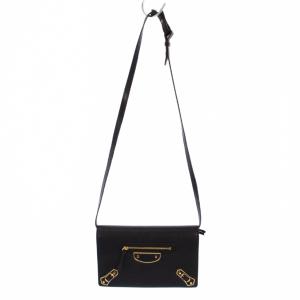 CLASSIC METALLIC EDGE CHAIN WALLET ブラック 444169