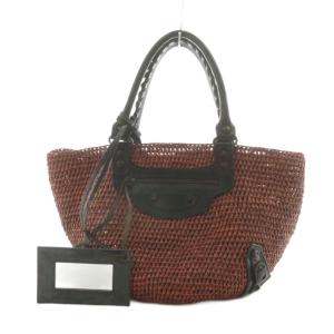 かごバッグ ブラウン ブラック 236741