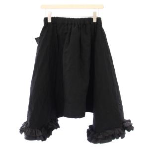 BLACK COMME des GARCONS AD2013 製品染め フレアスカート フリル XS ブラック