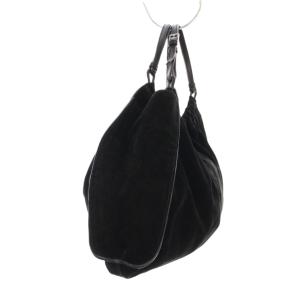 GUCCI ハンドバッグ セミショルダー スエード 黒 ブラック 001 4335 /YM OH