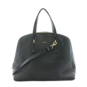 ペルラ ショルダーバッグ ハンドバッグ レザー 黒 ブラック 775126 /KU