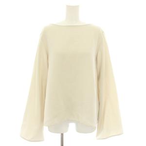 24SS ソフィア Sofia ジップスリーブブラウス シャツ カットソー ボートネック 長袖 ベージュ