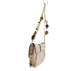 DOLCE&GABBANA ワンショルダーバッグ パイソン アイボリー