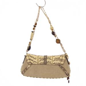 DOLCE&GABBANA ワンショルダーバッグ パイソン アイボリー