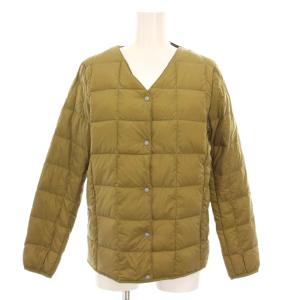 スピック&スパン 別注 Vネックボタンダウンジャケット ナイロン アウター M L キャメル 20010210000640