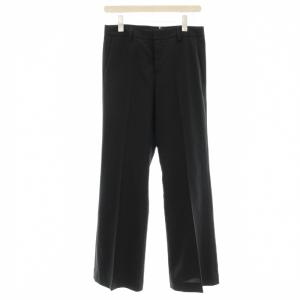 PAN ウール混 パンツ スラックス 36 黒 ブラック 18-030-500-2080 /G