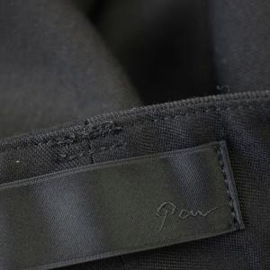 Deuxieme Classe PAN ウール混 パンツ スラックス 36 黒 ブラック 18-030-500-2080 /G