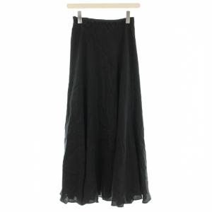 23AW  Washable Fibril ロングスカート 36 黒 ブラック 23060922107230