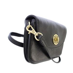 TORY BURCH ショルダーバッグ ポシエット ポーチ 2WAY レザー 黒 /TK