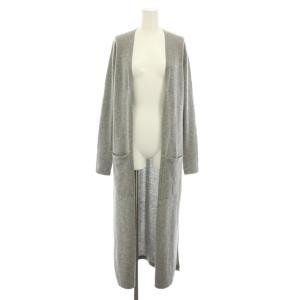 カシミヤトリナ CASHMERE TORINA ロングニットカーディガン トッパー 長袖 S グレー 01-6303750-021-902