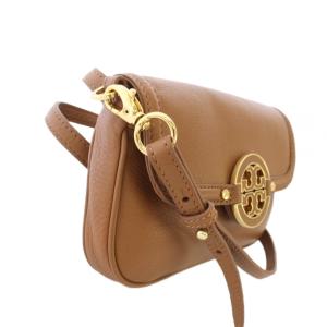 TORY BURCH AMANDA CROSS-BODY ショルダーバッグ ポシェット ポーチ 2WAY レザー キャメル 50009093