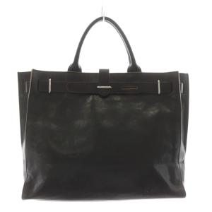 トートバッグ ハンドバッグ レザー 黒 ブラック /AN42