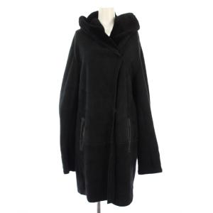 SKIN VALLEY JESSICA シープスキン ムートンコート アウター 38 ブラック 03-3360911