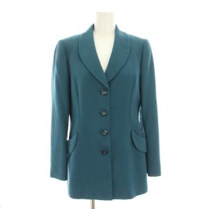 ジャケット シングル アウター アンゴラ混 7 緑 グリーン SC4302 /YT