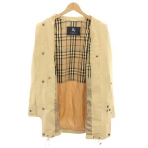 BURBERRY LONDON ステンカラーコート アウター ミドル 裏地チェック柄 M ベージュ BBN08-315-43 /YT