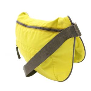 PRADA SPORT ショルダーバッグ ナイロン ロゴ 黄色 イエロー グレー /BB OH