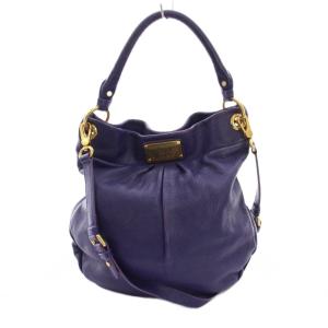 Classic Q Hillier Hobo ハンドバッグ ワンショルダー 2WAY レザー 紫 パープル