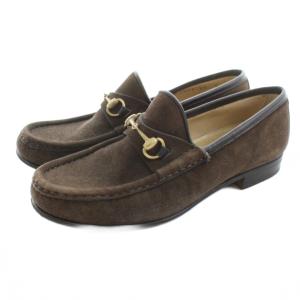 ローファー ホースビット スエード 35 茶 ブラウン 100 0255 /KU