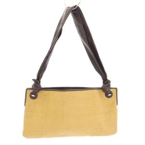 ハンドバッグ ワンショルダーバッグ 切替 ベージュ ブラウン /TK OH