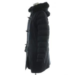 TOMMY HILFIGER ダッフルコート ロングダウンジャケット L 紺 ネイビー ダウン袖切替 ファー取り外し可能 WW0WW10991-421