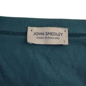 JOHN SMEDLEY ニット カーディガン 長袖 Vネック L 青 /BM
