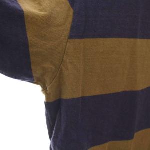 FREEWHEELERS パワーウェア POWER WEAR Tシャツ カットソー 半袖 ボーダー M カーキ ネイビー /YM