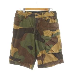 カーゴショートパンツ 29 ブラウン カーキ ベージュ カモフラ 迷彩柄 D08228-9744-7396