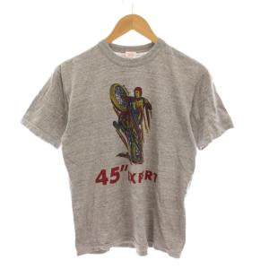 パワーウェア POWER WEAR Tシャツ カットソー 45’’EXPERT プリント 半袖 M グレー