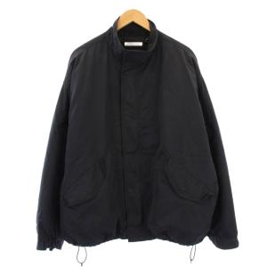 24AW ブルゾン+中綿ライナーの2点セット ショートモッズコート アウター スタンドカラー 無地 L