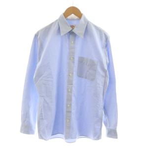 ワイシャツ ドレスシャツ 長袖 M 水色 ライトブルー 100042625 /RR