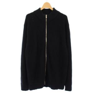 ニットジャケット ジップアップ 2 黒 Rep-4-001 /TK