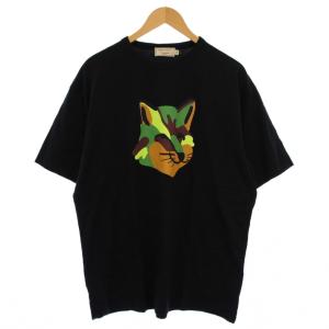 Big Neon Fox Oversized T-Shirts Tシャツ カットソー 半袖 クルーネック