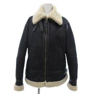 B-3 フライトジャケット フェイクレザー 裏ボア M 黒 ブラック TA7115-075 /YJ