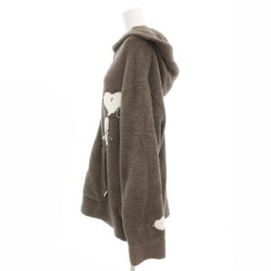 gelato pique × SNOOPY スヌーピー ルームウェア フリースパーカー ジップアップ M グレー PMNT205902