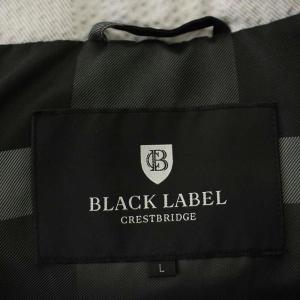 BLACK LABEL CRESTBRIDGE ダウンジャケット 2WAY ベスト切替 L ライトグレー 51F15-225-04